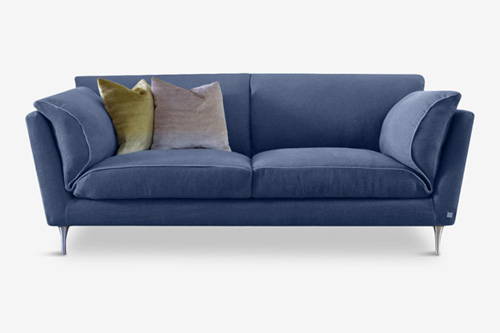 blue sofa, the most sustainable sofa, where to buy a natural sofa