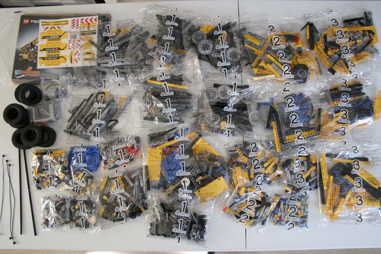 lego 42009 parts and bags