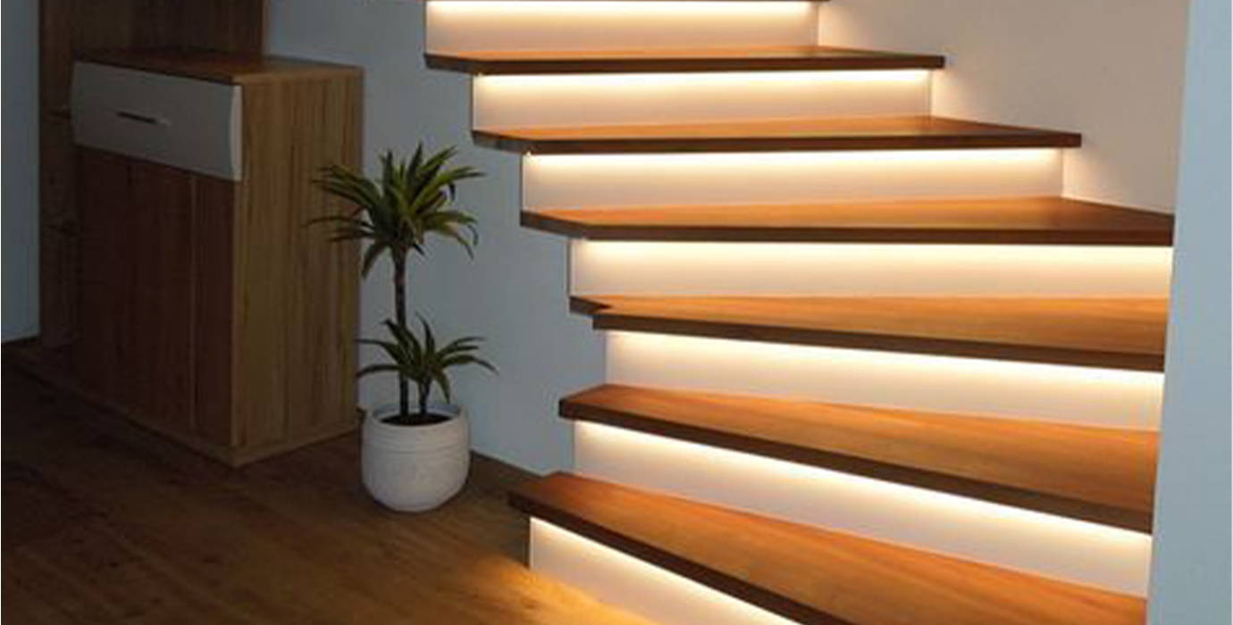 Warm White LED Tape Light for Stairs