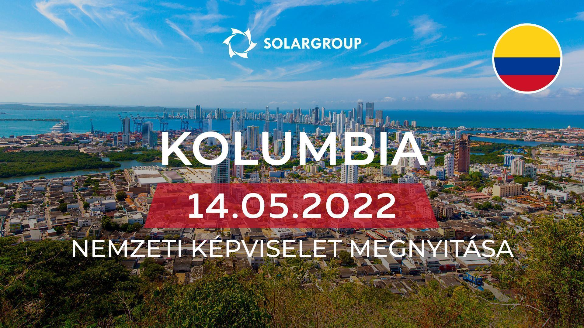 Kolumbiában megnyitják a SOLARGROUP vállalat nemzeti képviseletét.