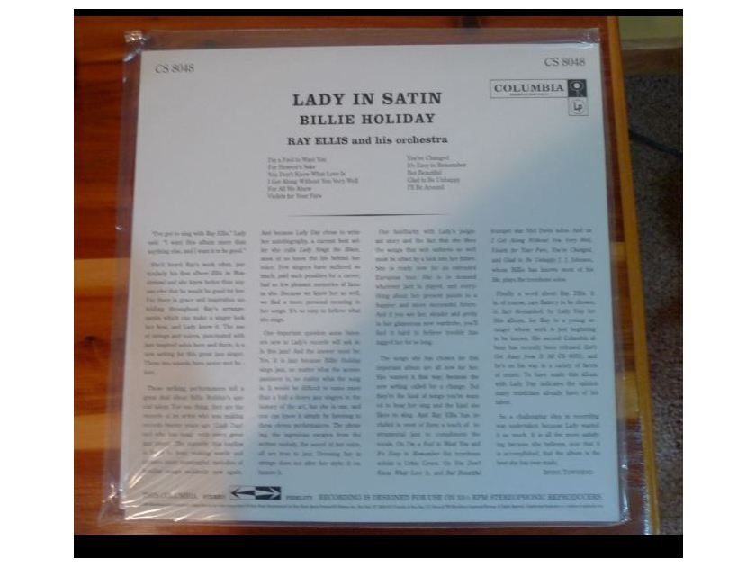Billie Holiday - Lady In Satin CS-8048 Classic Records original reissue 180G 1990's Sealed