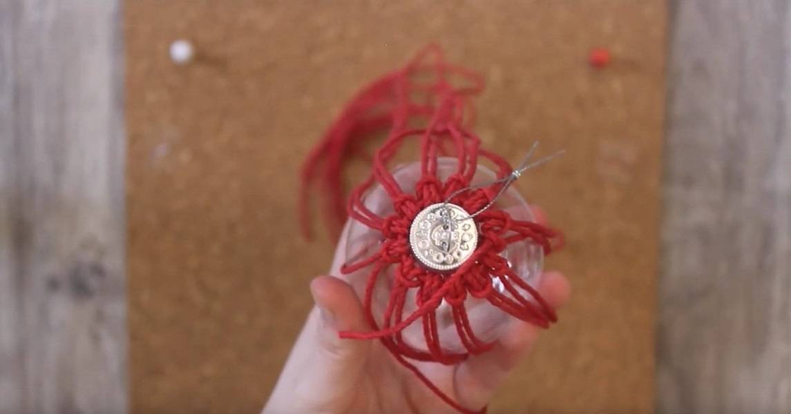 macrame ornament instruction 3