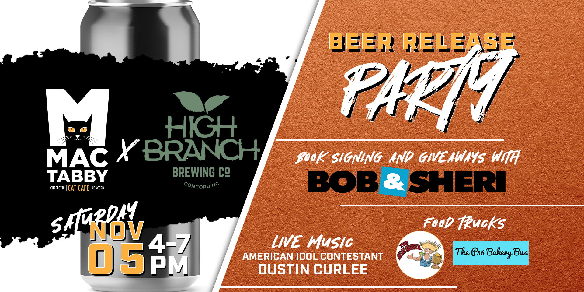 Food Trucks on Market Tacos La Chulada and The P 36 Bakery Bus on