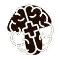 Human Brain with a plus symbol representing cordyceps supplement benefits of enhancing brain function