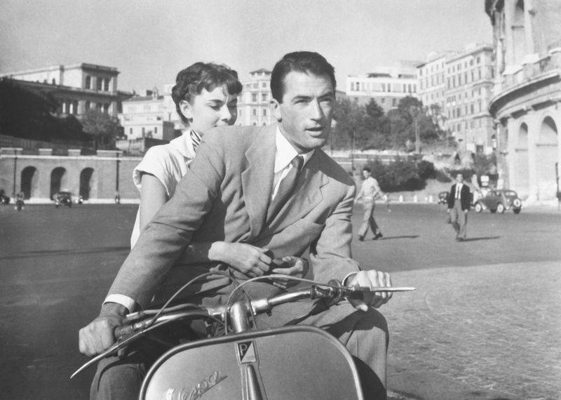 Audrey Hepburn and Gregory Peck