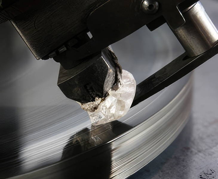 Rough diamond be shaved down. 