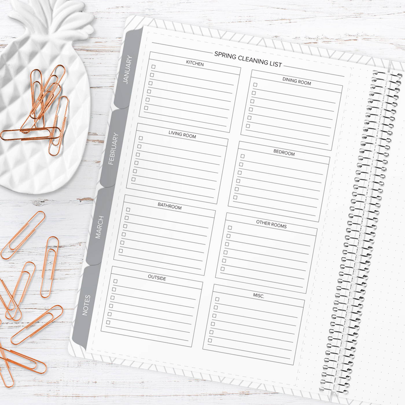 amplify planner spring cleaning insert