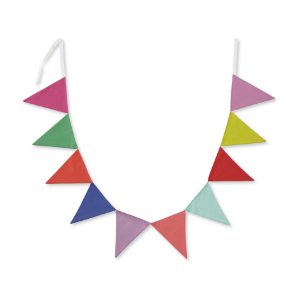 easy diy wall hanging pennant with precut applique letters