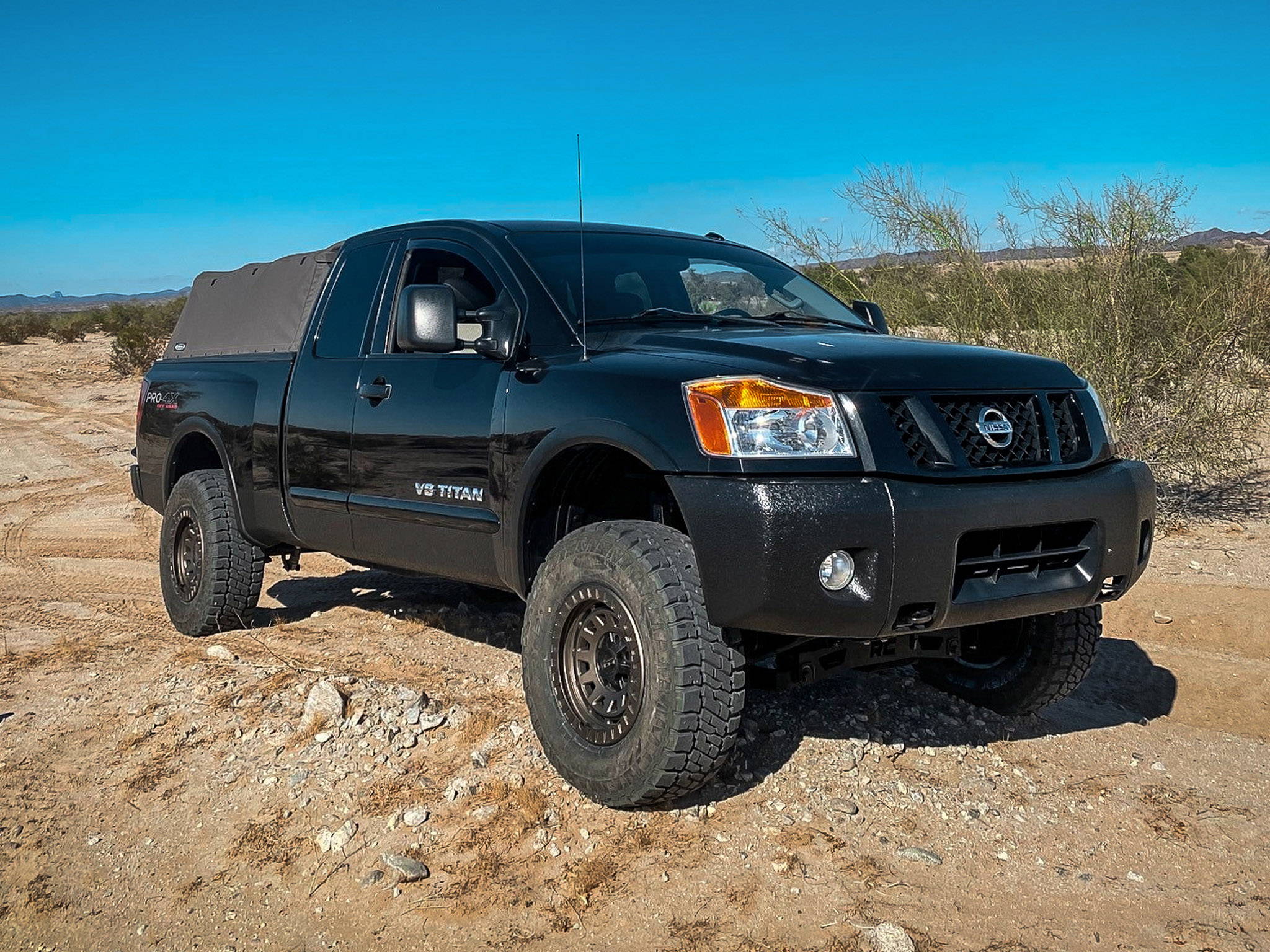 HD Off-Road Overland Sector Wheels 17x9.0 All Satin Bronze on Nissan Titan Pro 4X Off-Road