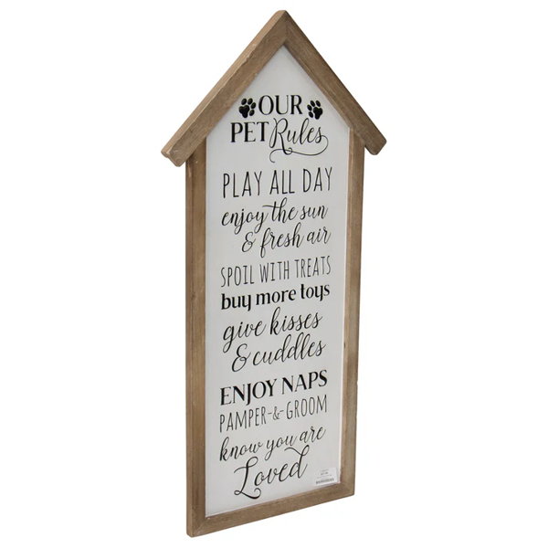 Our Pet Rules Wall Sign - Image 3