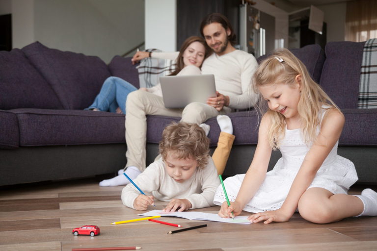 Airbnb renters enjoying some family time