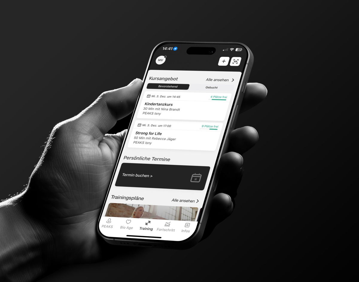 Peaks App: Kursangebot einsehen