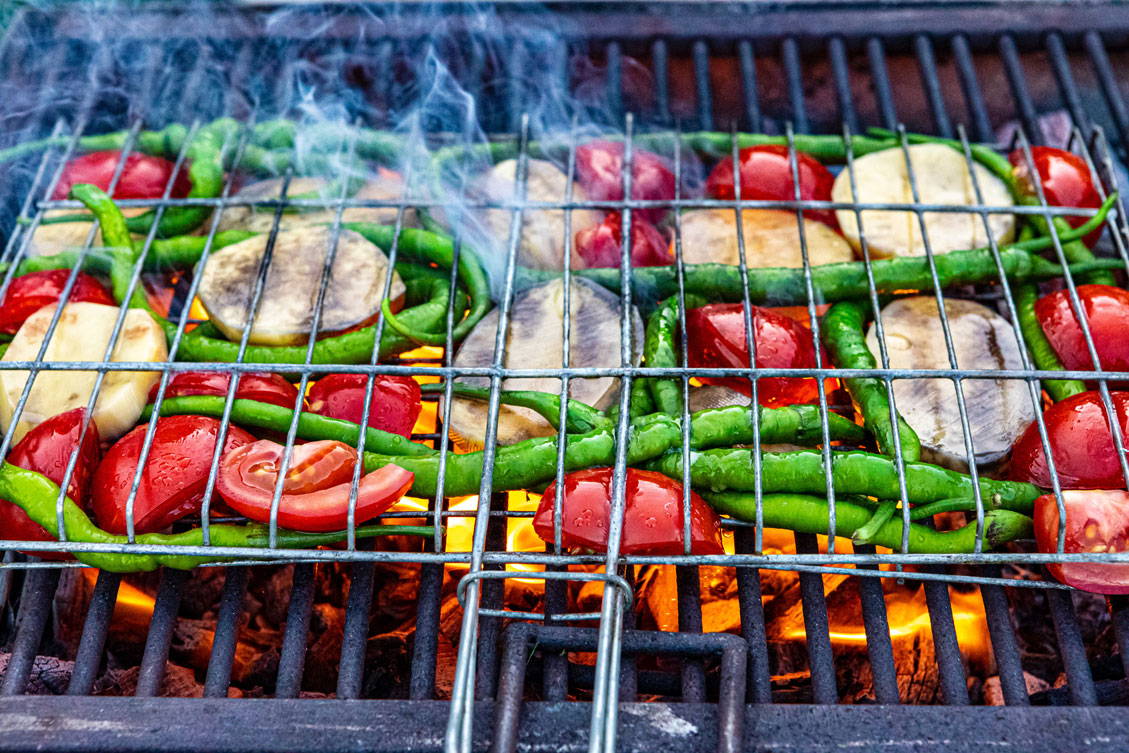 légumes grillés au barbecue – accord avec le vin