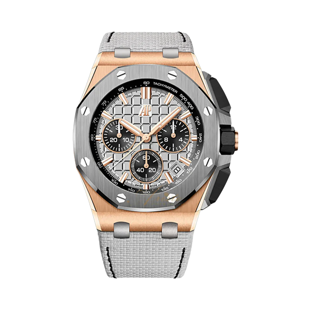 43mm Chronograph 18k Rose Gold and Titanium Grey Dial, image 1