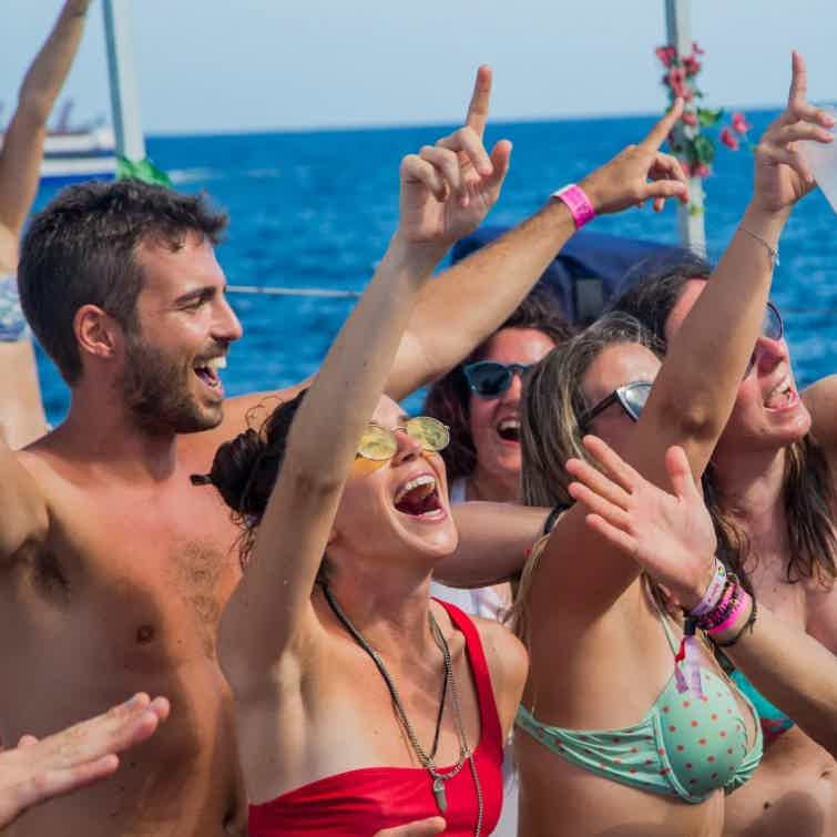 3h Boat Party + Formentera Swim Stop