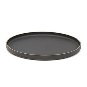 Hasami Porcelain, 11.75" Serving Plate, Black