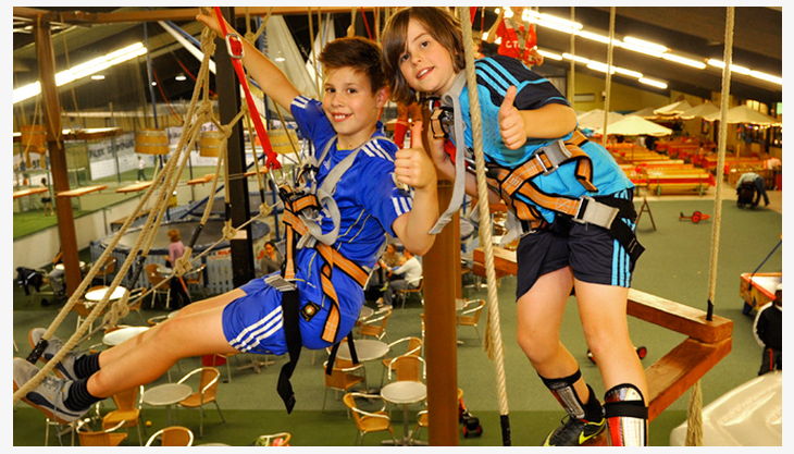 trampolino kinderspielpark hochseil