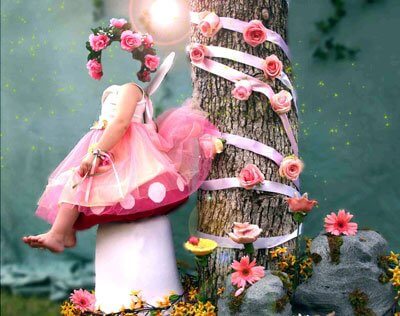 Фотошоп PSD исходник для монтажа скачать - девочка - фея