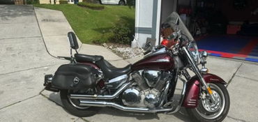 2009 HONDA VTX1300T LUX COLORS motorcycle for rent near Maitland, FL