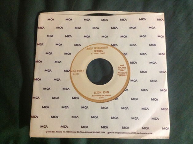 Elton John - Friends/Honey Roll 45 Single NM MCA Record...