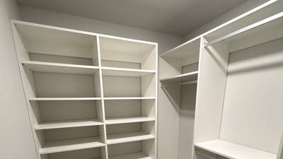 Transformed Master Bedroom Closet in Germantown, WI with Custom White Organizers