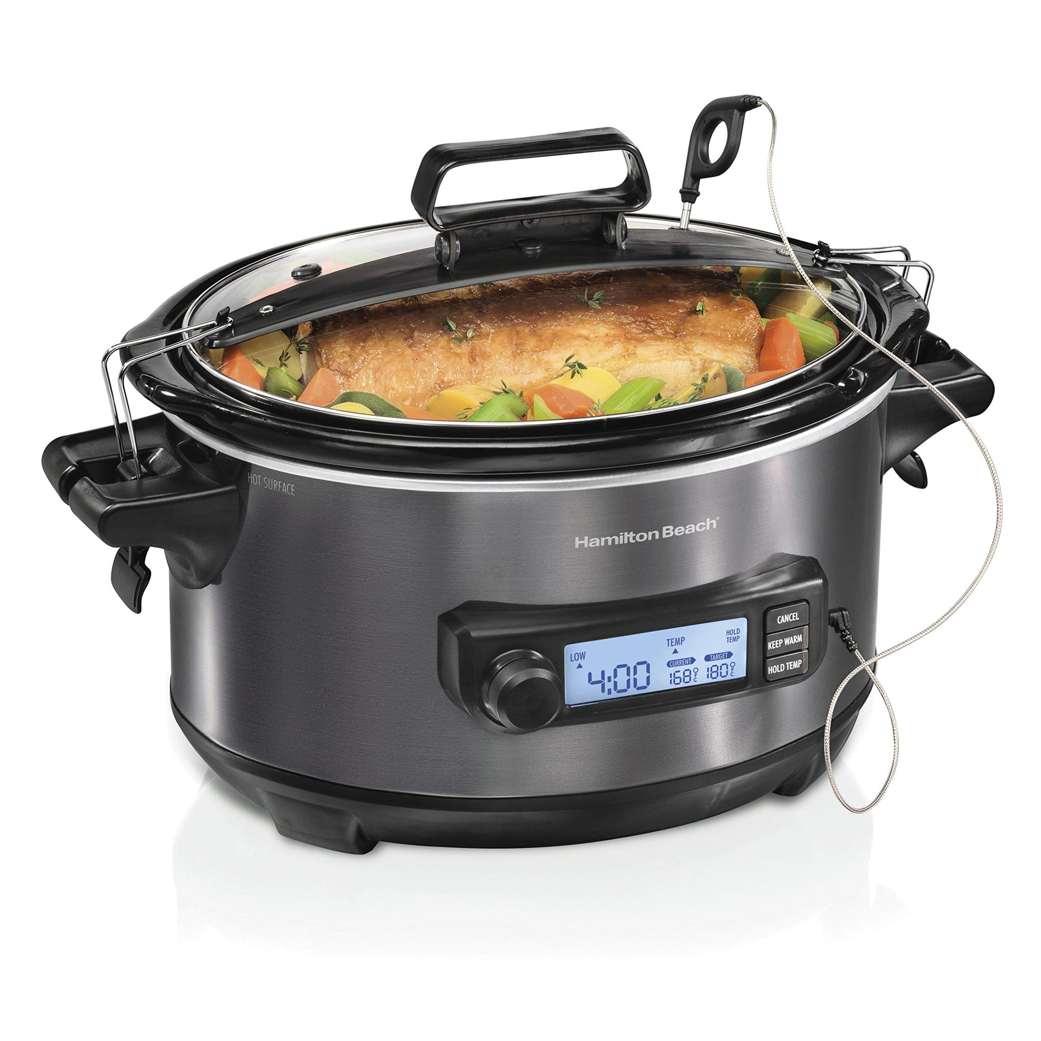 Hamilton Beach Temp Tracker 33866 6 Quart Slow Cooker vs CrockPot