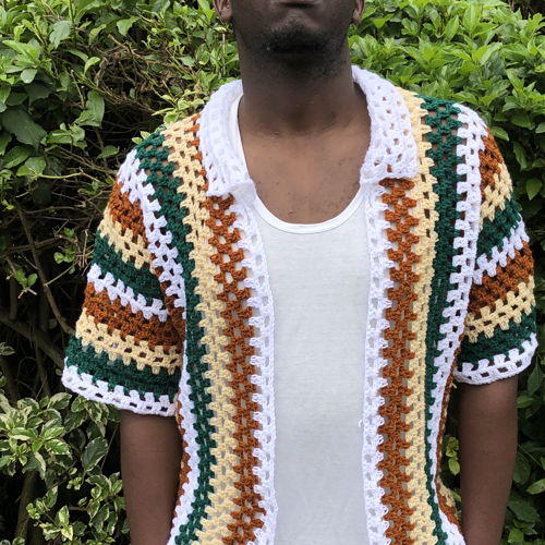 Vintage Crochet Men's Shirt