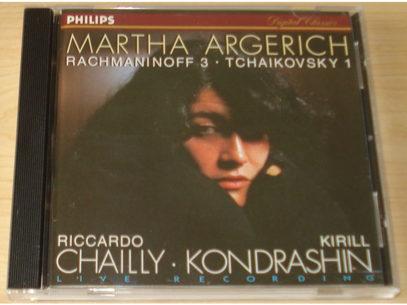 Martha Argerich - Rachmaninoff 2 Tchaikovsky 1 Philips Pressing CD