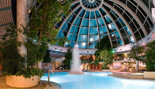 bg westfalen therme kuppel pool pflanzen