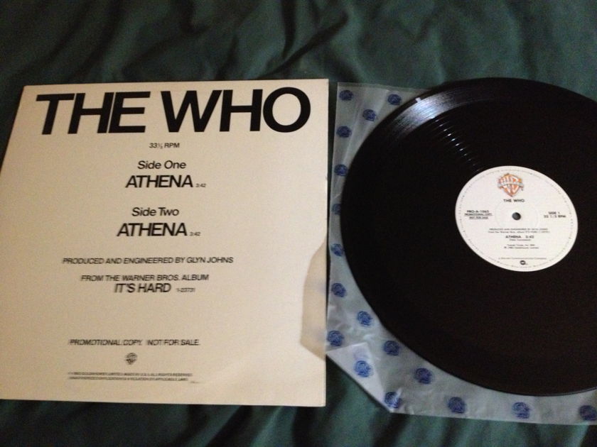 The Who - Athena  Promo 12 Inch Single NM