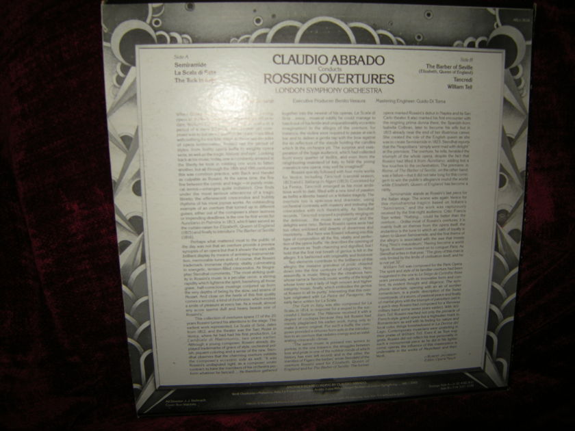 Rossini, "Overtures", - Claudio Abbado Conducts, RCA ARL1-3634