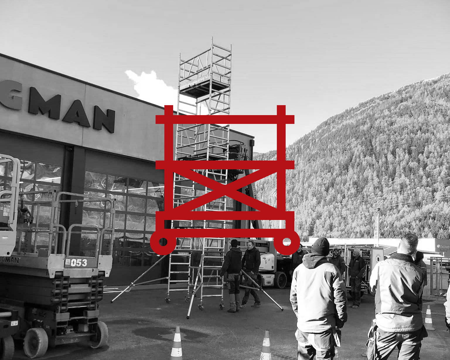 Rollgerüstschulung bei Bigman in Vahrn