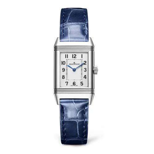Reverso Classic Small Quartz Stainless Steel / Silver / Alligator
