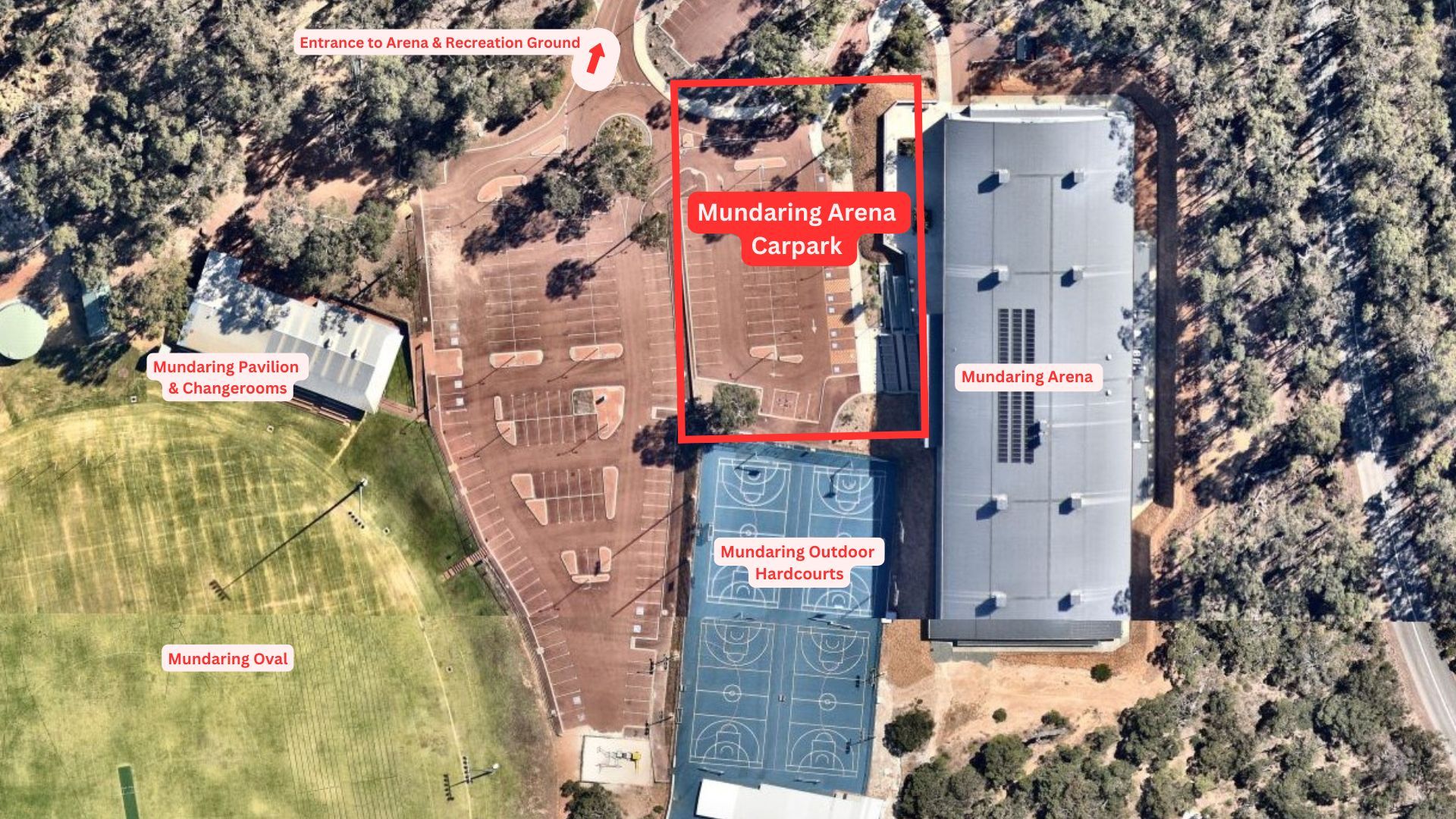 Mundaring Arena Carpark