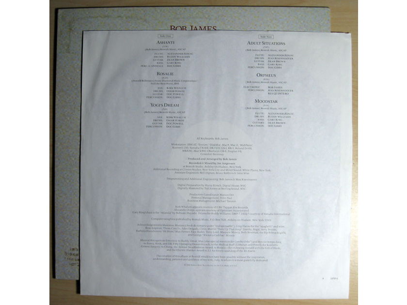 Bob James - Ivory Coast - 1988 Warner Bros. Records 1-25757