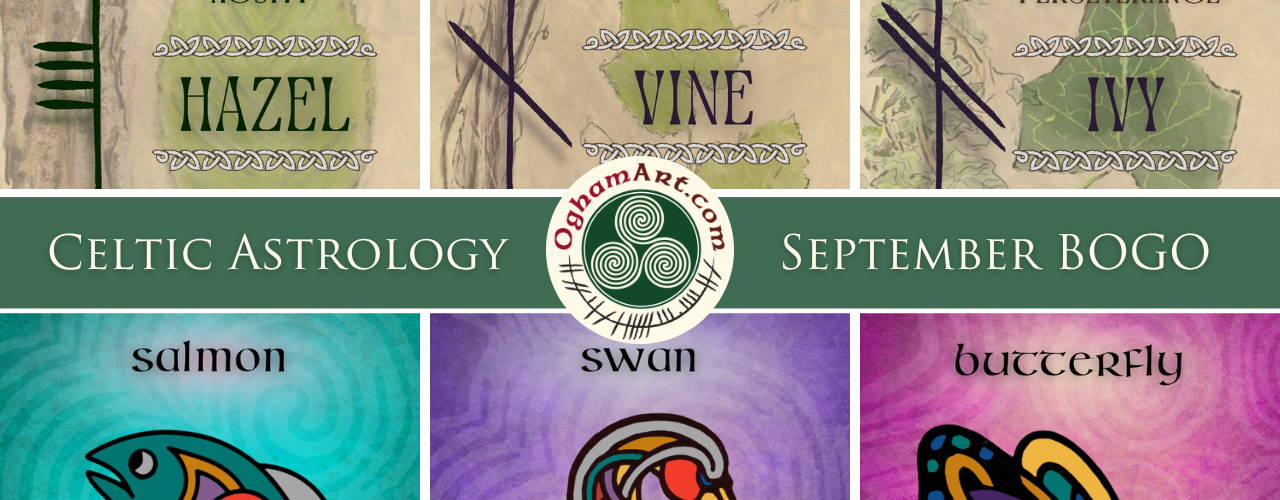 The Ogham Alphabet in Unique Presentations