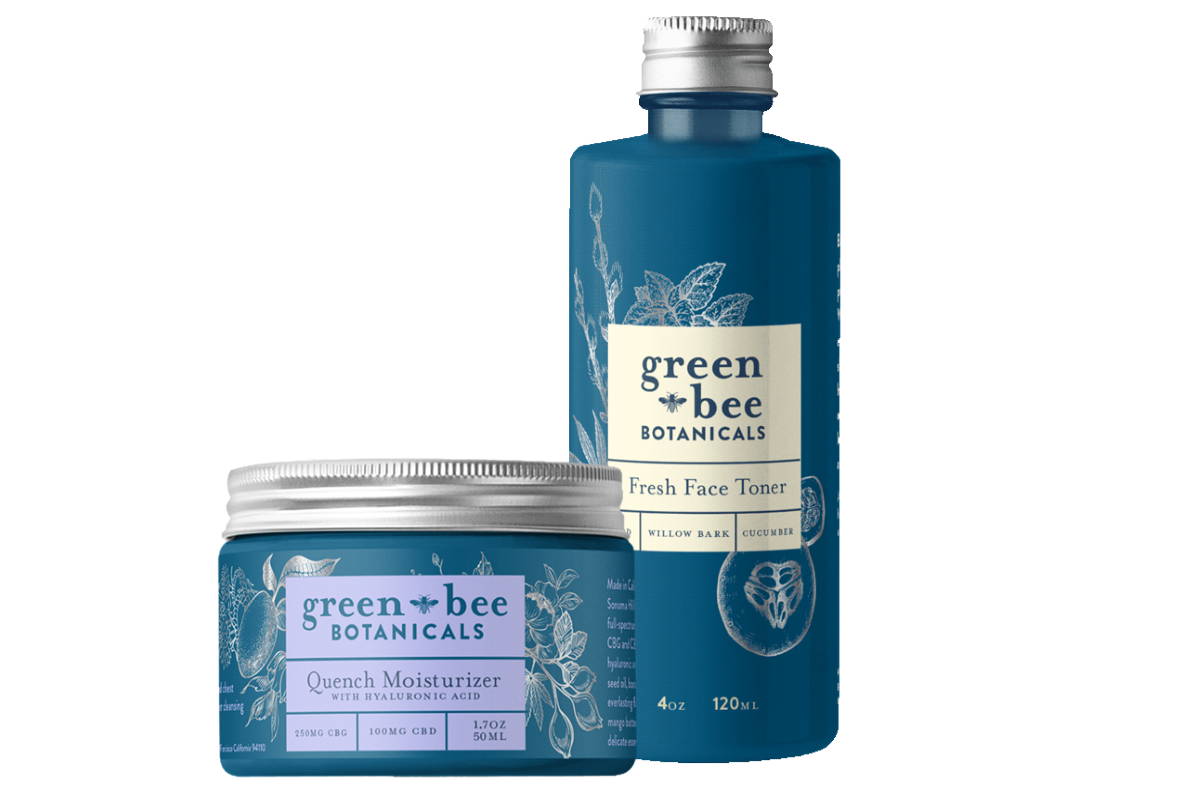 Green Bee Botanicals Fresh Face Toner and Quench Moisturizer