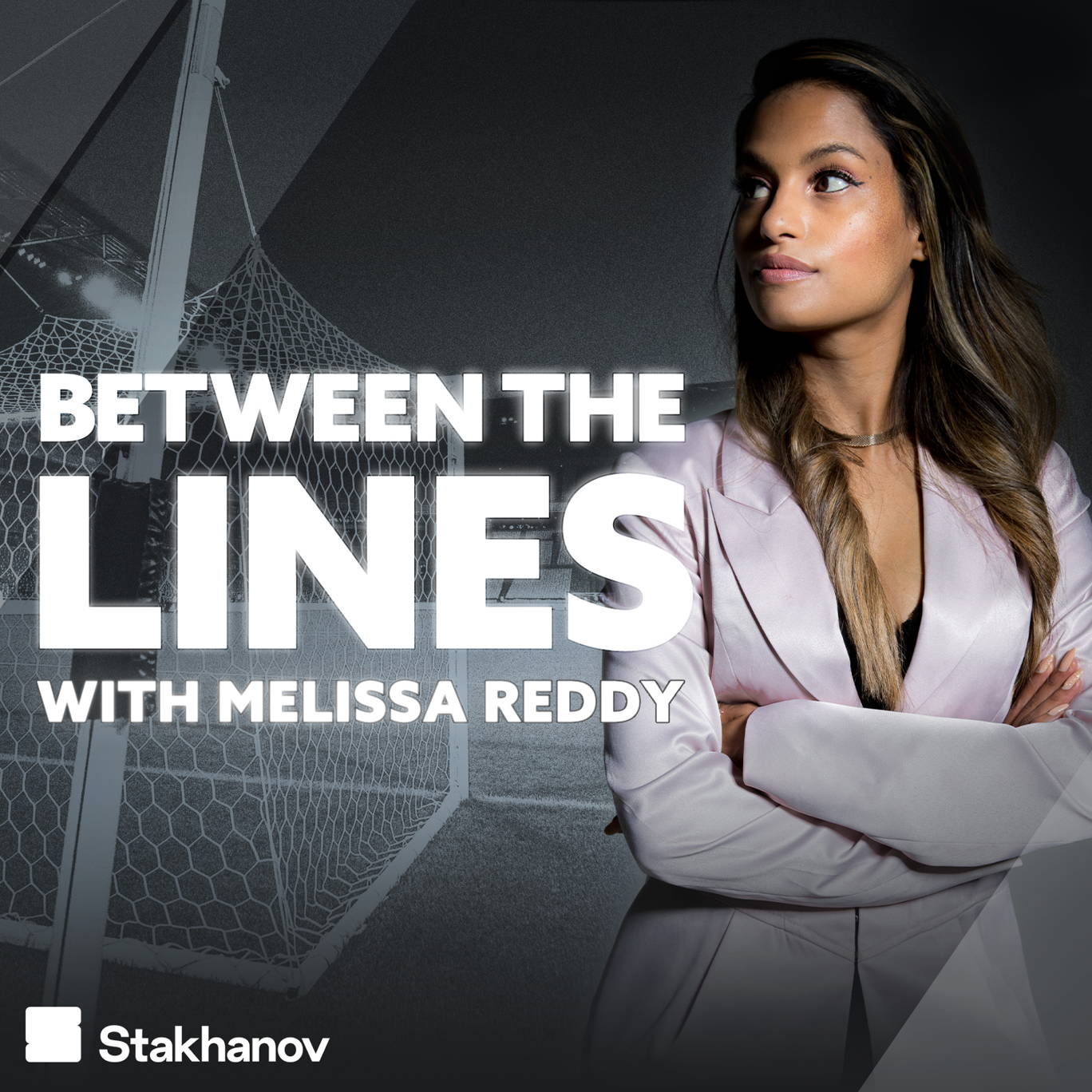 The artwork for the Between The Lines with Melissa Reddy podcast.