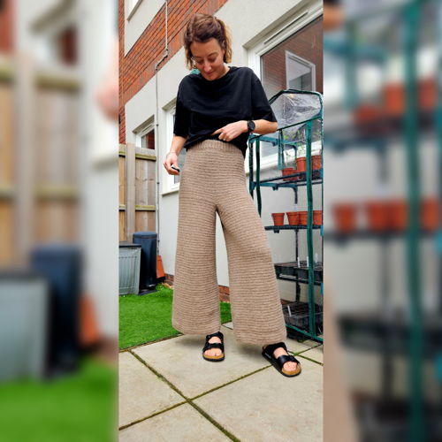 Wide leg pants - crochet pattern