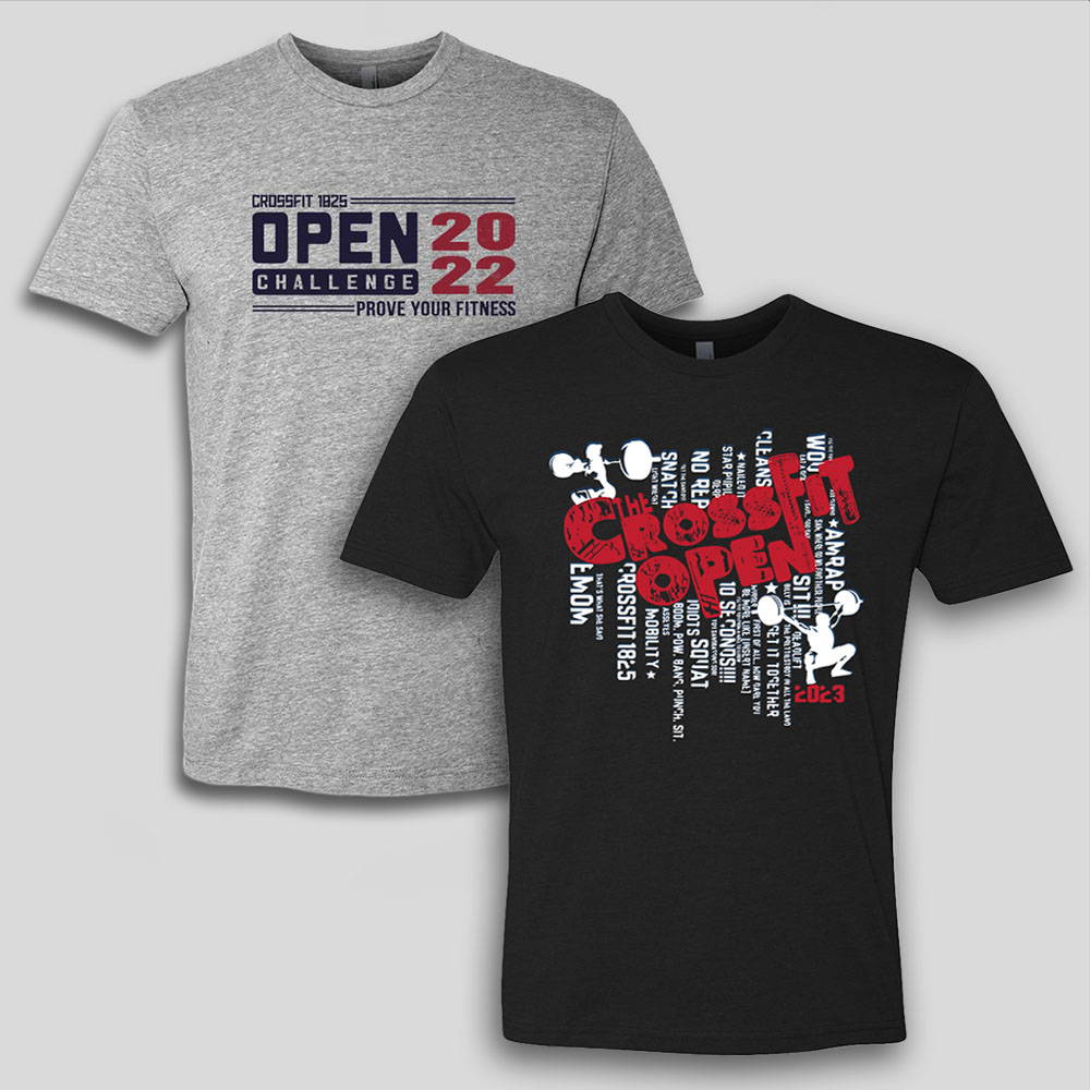 CROSSFIT 1825 - CROSSFIT OPEN EVENT SHIRTS