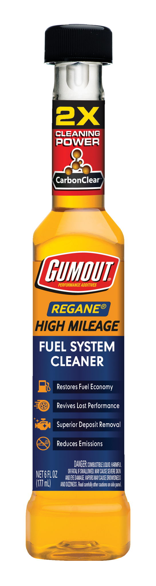 Gumout Regane High Mileage Fuel System Cleaner vs Chevron Techron