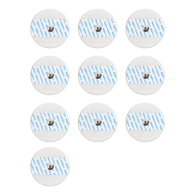 One pack of disaposable electrodes (10pcs) is included with Wellue 12-lead ECG tablet.