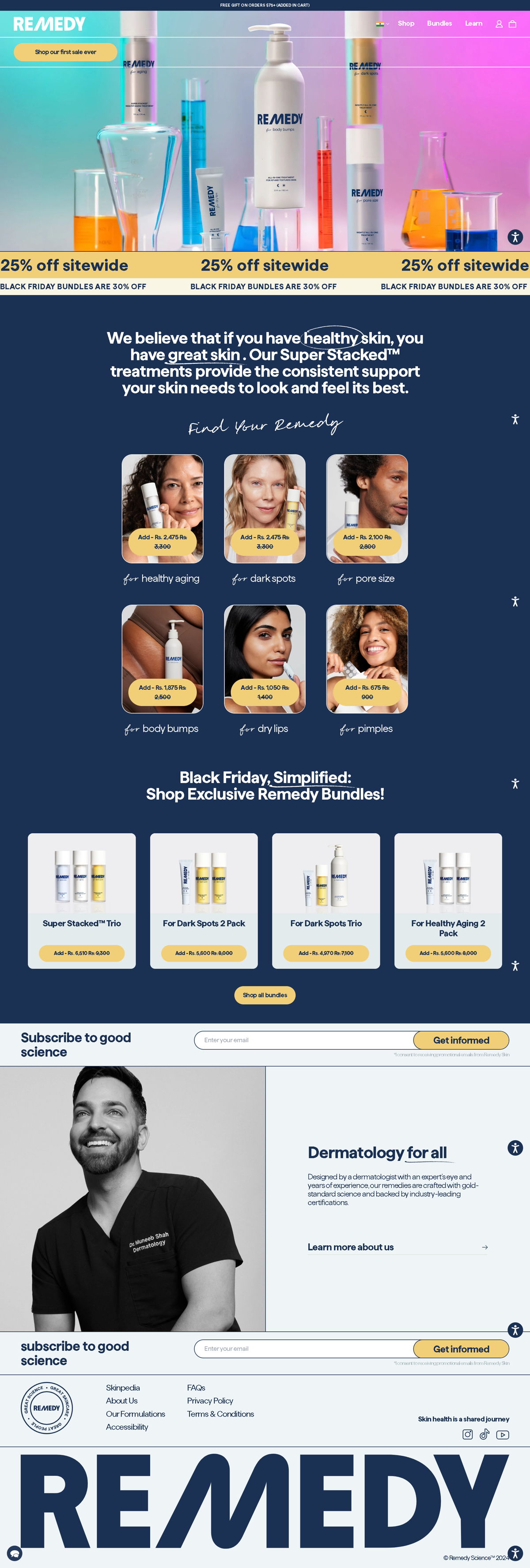 Screenshot of Remedy , from the product page examples collection.