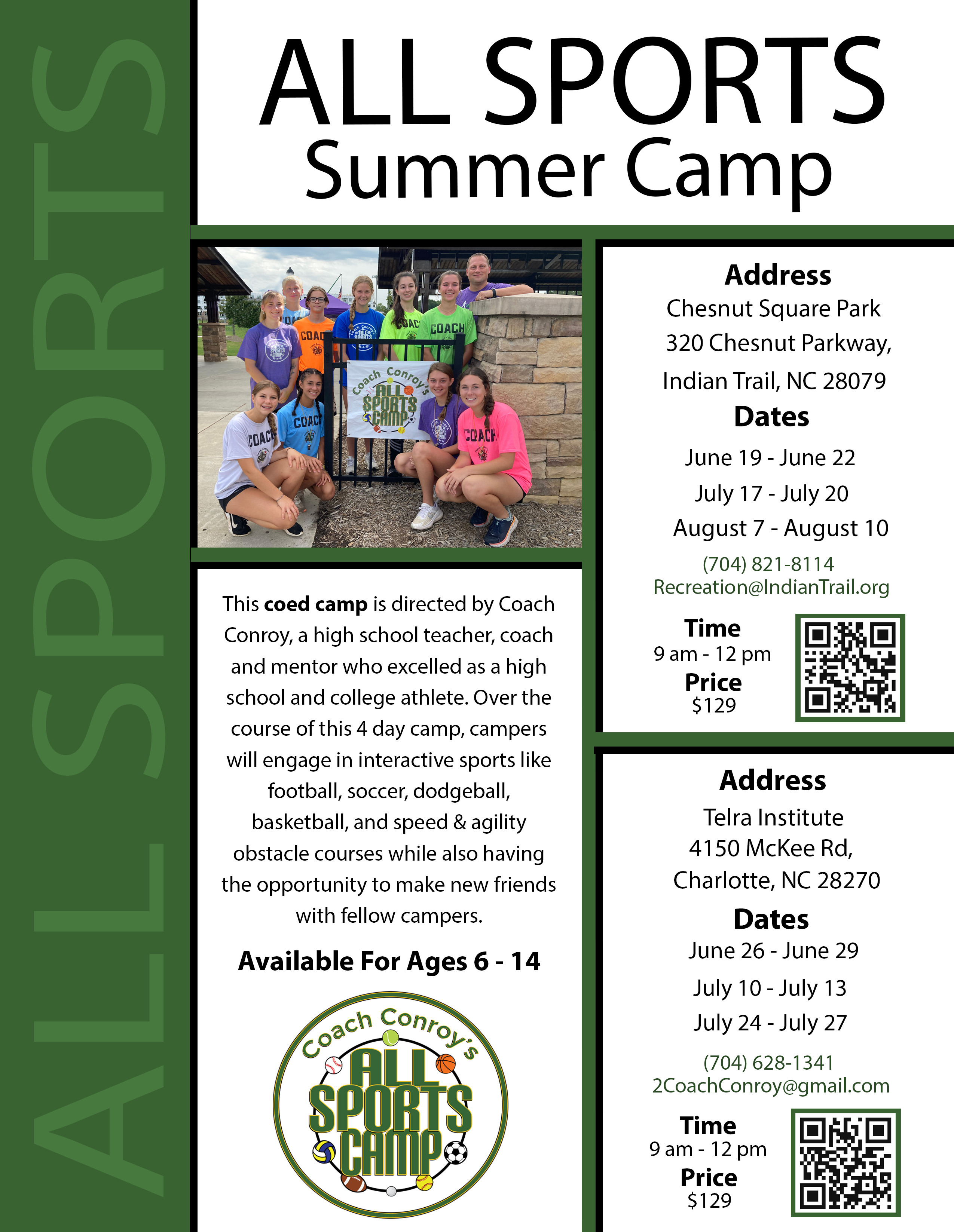 Great summer fun! by Coach Conroy All Sports Camps in Indian Trail, NC ...