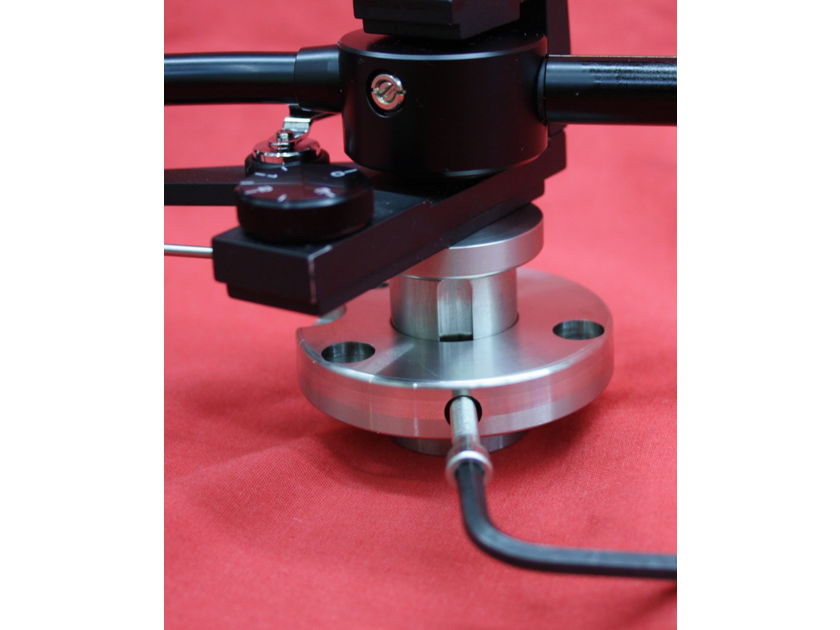 TTW **New Pictures*** Stage One Manual VTA Arm Base and Sleeve Assembly Stainless Steel Fits many Ortofon Arms