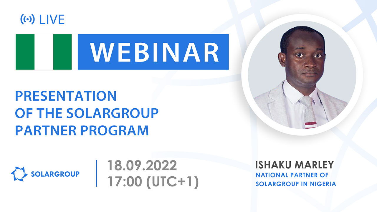 Nigeria. Presentation of the SOLARGROUP partner program