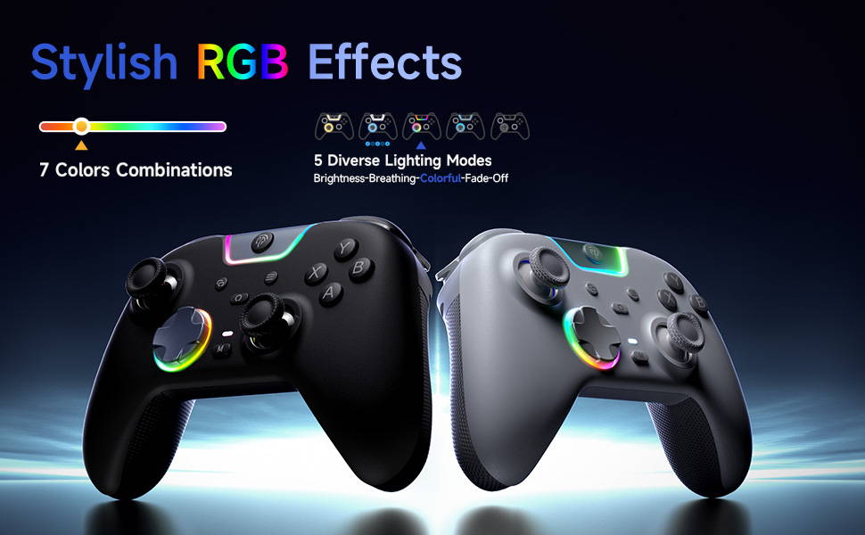 EasySMX X05 Pro Game Controller Hall Effect RGB Effect