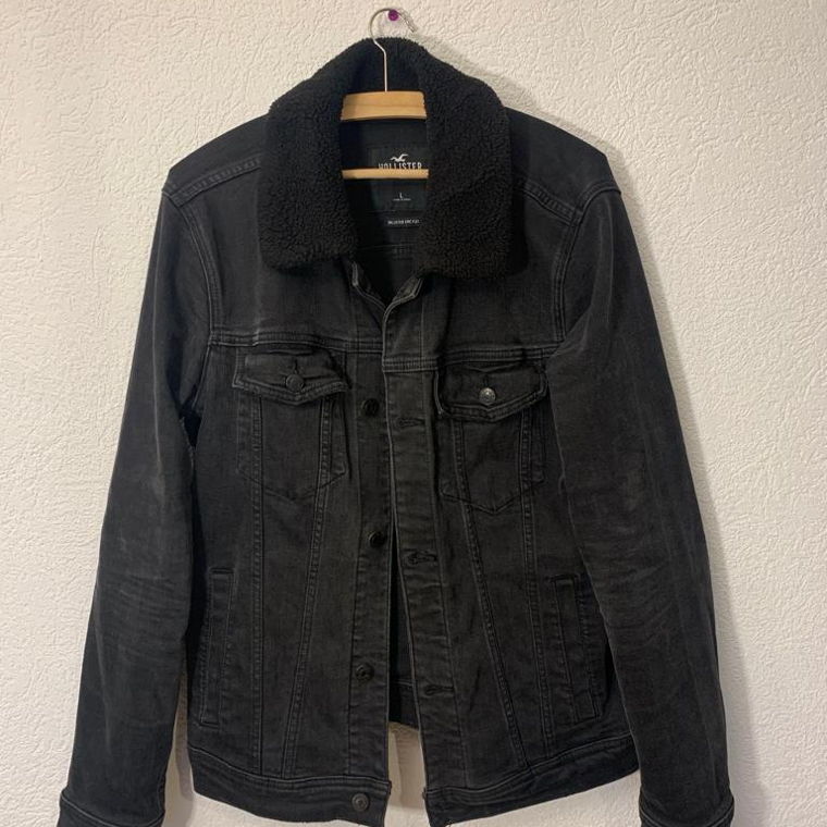 Hollister Black Jean Jacket