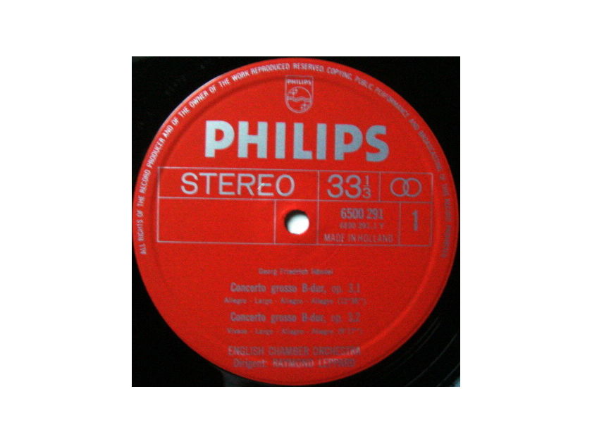 Philips / LEPPARD, - Handel Overtures, MINT!