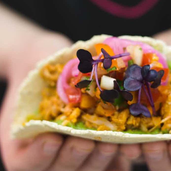 Jackfruit tacos with zingy pineapple salsa